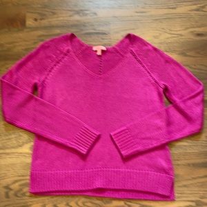 Hot pink Lilly Pulitzer sweater size small